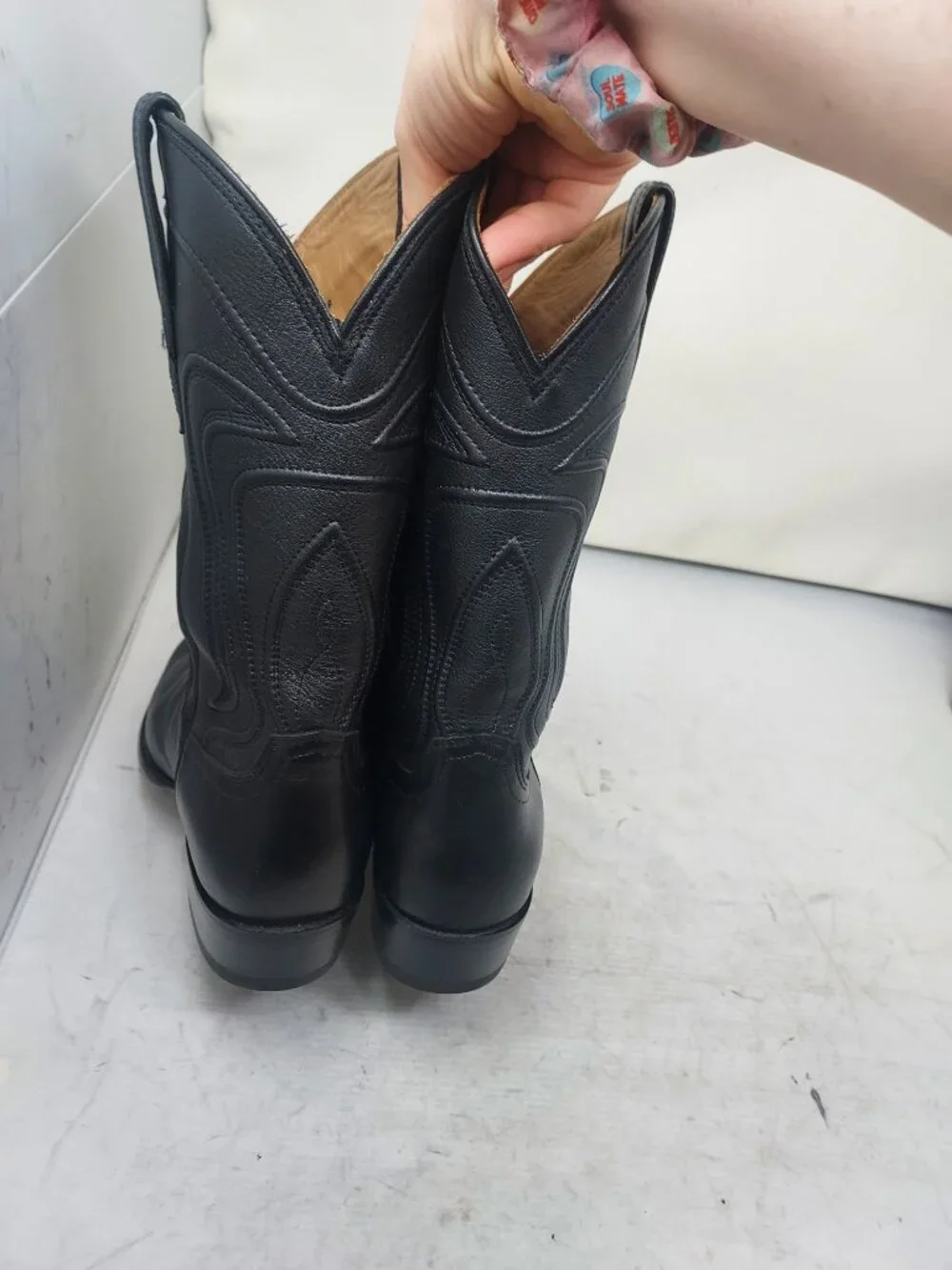 TECOVAS MENS THE CARTWRIGHT MIDNIGHT BLACK COWBOY BOOT